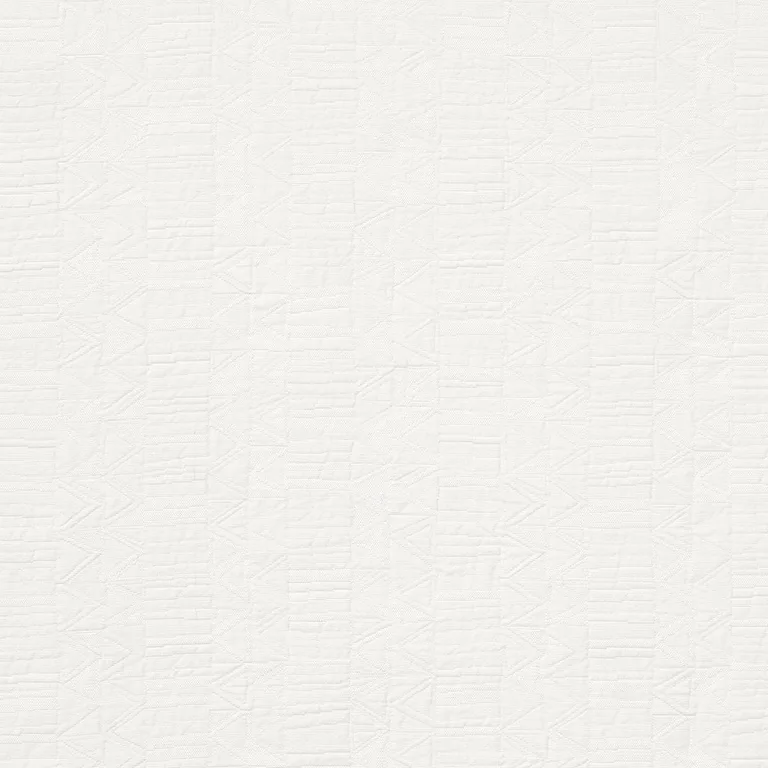 Schumacher 82021 Bizantino Quilted Weave Ivory fabric swatch