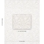 Schumacher 82022 Bizantino Quilted Weave Natural fabric swatch