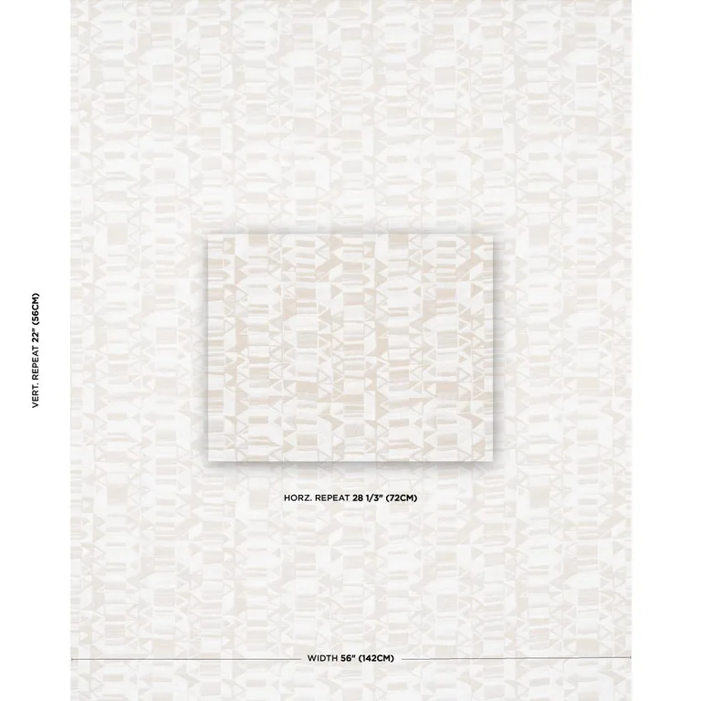 Schumacher 82022 Bizantino Quilted Weave Natural fabric swatch