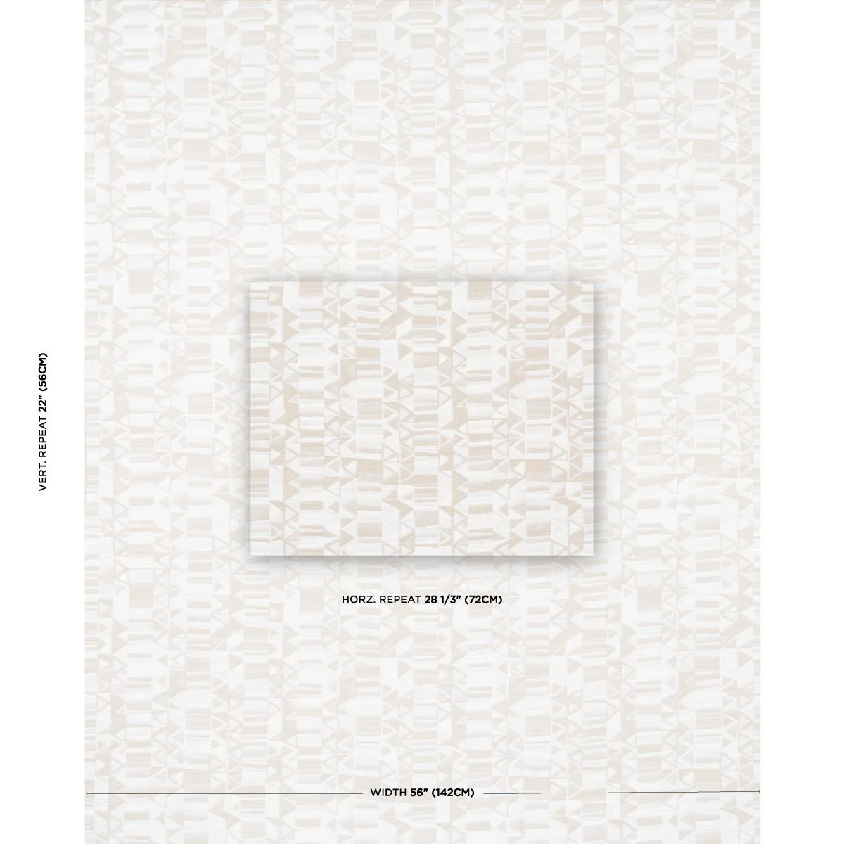 Schumacher 82022 Bizantino Quilted Weave Natural fabric swatch