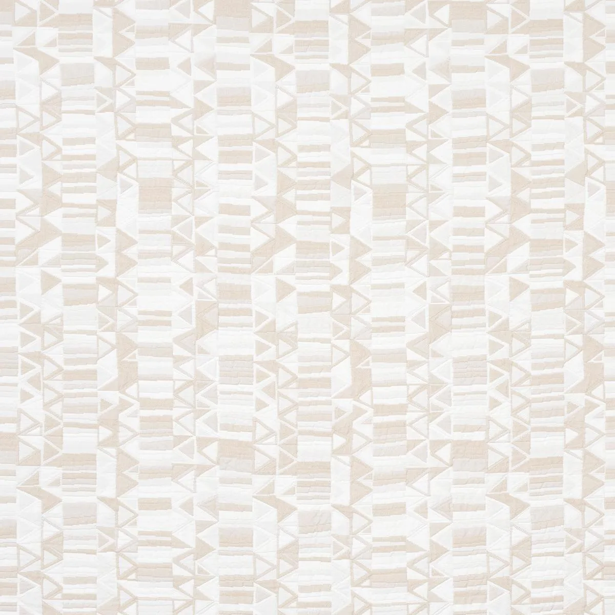 Schumacher 82022 Bizantino Quilted Weave Natural fabric swatch