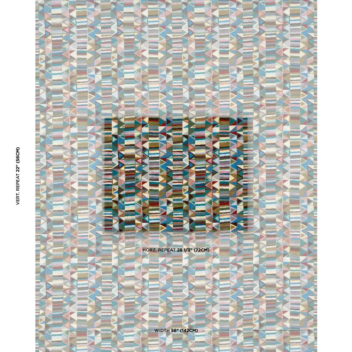 Schumacher 82020 Bizantino Quilted Weave Peacock fabric swatch