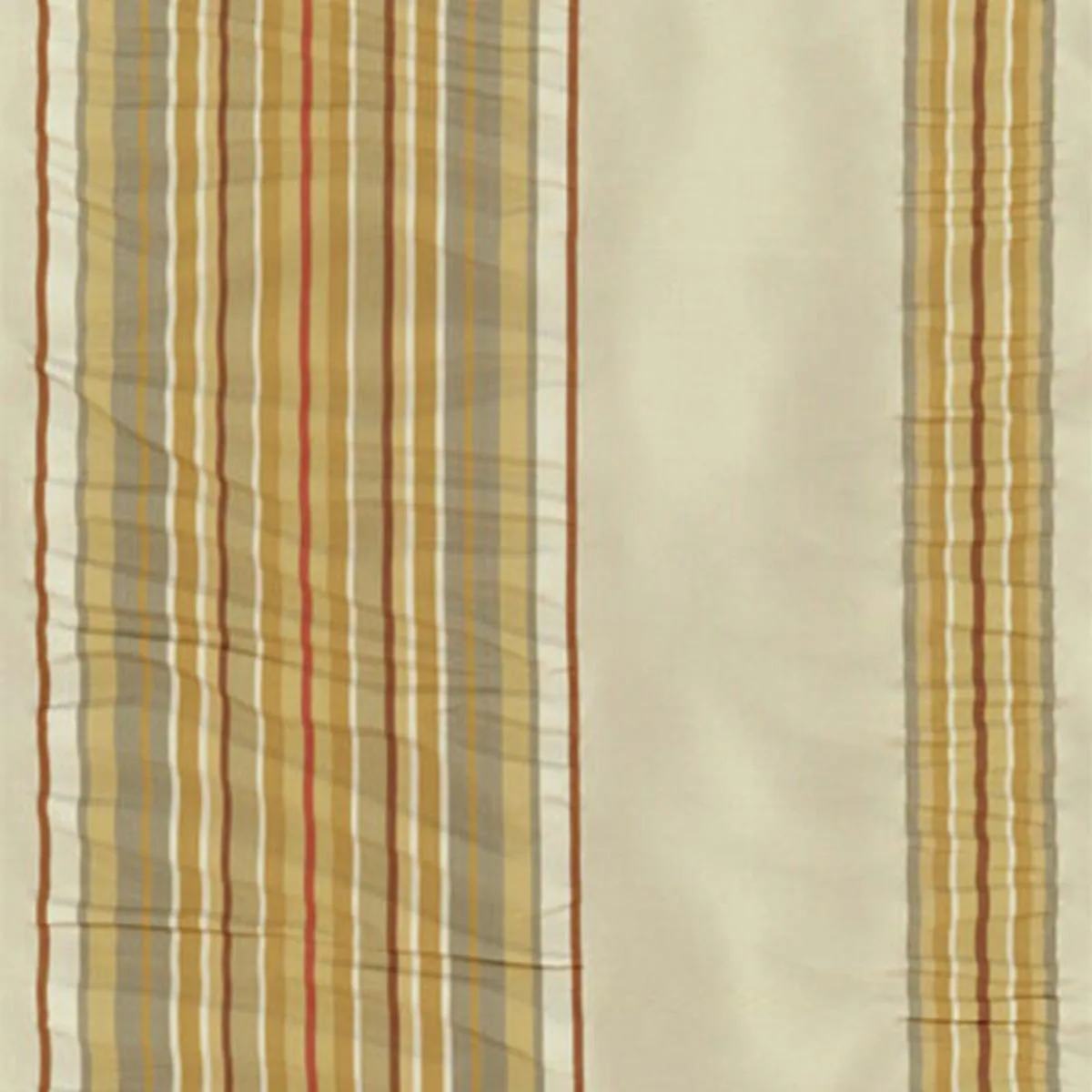 Schumacher 51943 Bizet Ruched Stripe Fresco fabric swatch