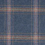 Schumacher 82346 Blackburn Merino Plaid Denim fabric swatch