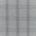 Schumacher 82342 Blackburn Merino Plaid Grey fabric swatch