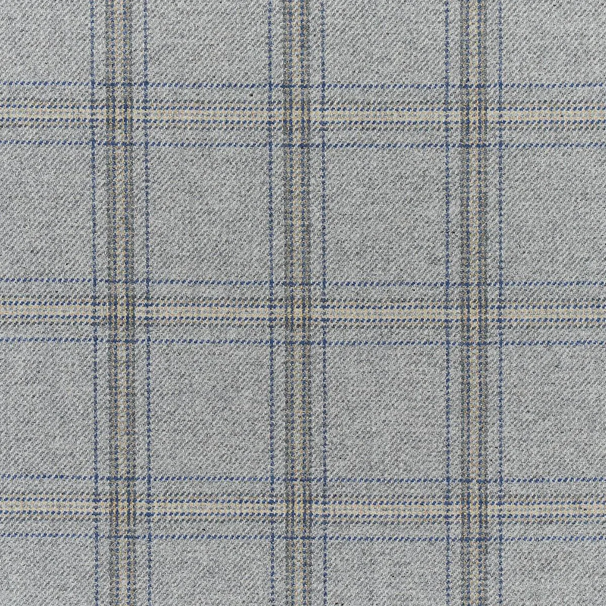 Schumacher 82342 Blackburn Merino Plaid Grey fabric swatch
