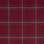 Schumacher 82344 Blackburn Merino Plaid Redwood fabric swatch