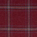 Schumacher 82344 Blackburn Merino Plaid Redwood fabric swatch