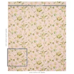 Schumacher 180092 Blackwell Linen Blush fabric swatch