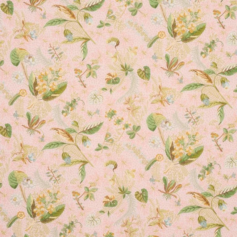 Schumacher 180092 Blackwell Linen Blush fabric swatch
