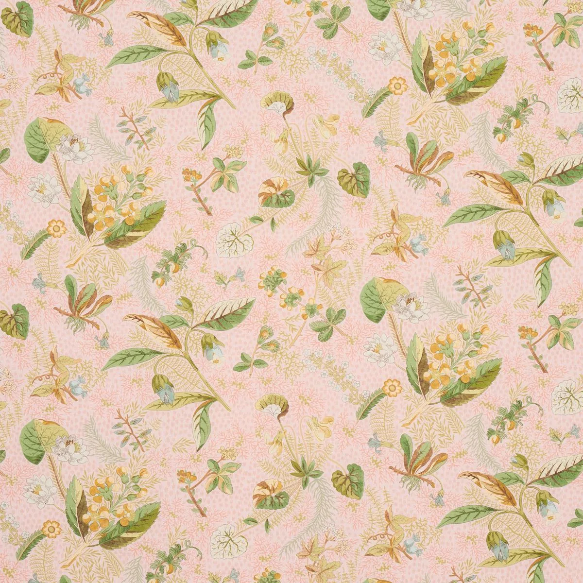 Schumacher 180092 Blackwell Linen Blush fabric swatch