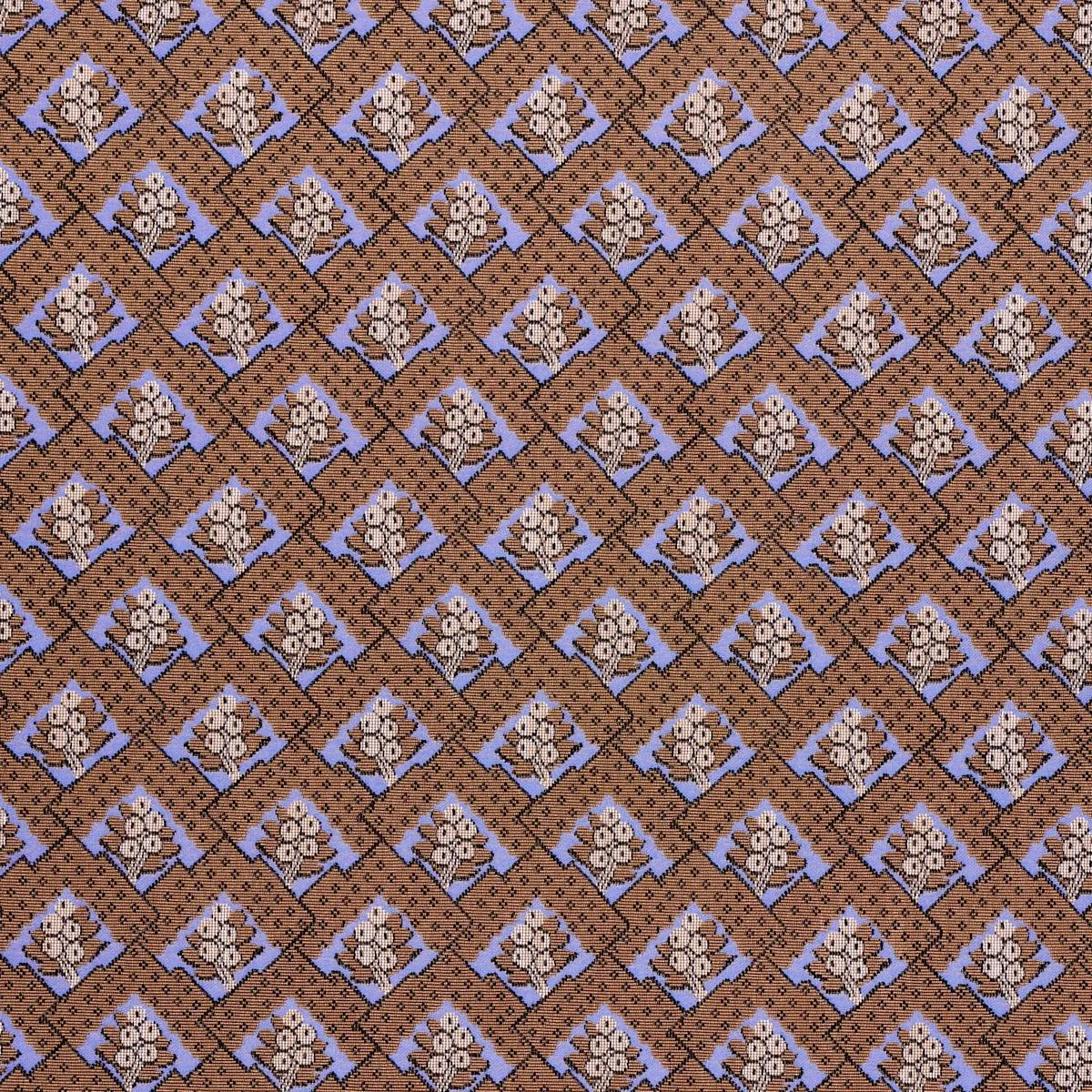 Schumacher 81601 Blair Silk éPinglé Charlton Brown fabric swatch