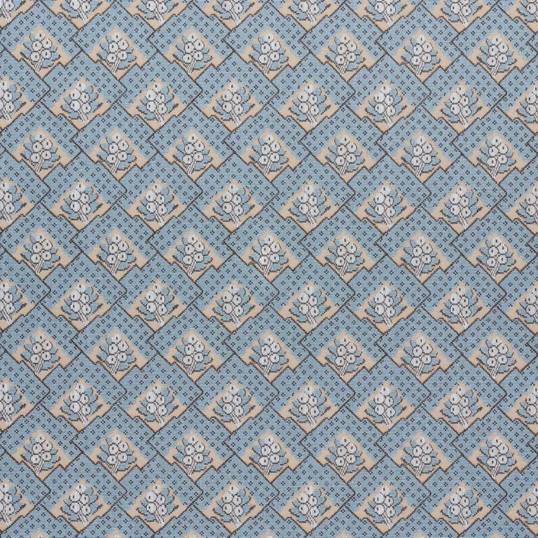 Schumacher 81602 Blair Silk éPinglé Worcester Blue fabric swatch