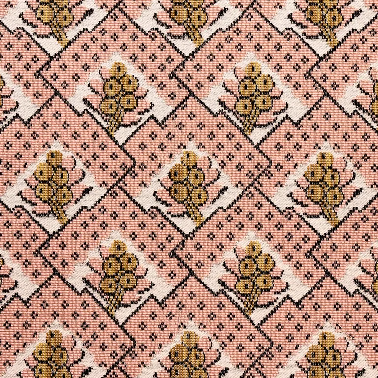 Schumacher 81600 Blair Silk éPinglé Wythe Rose fabric swatch