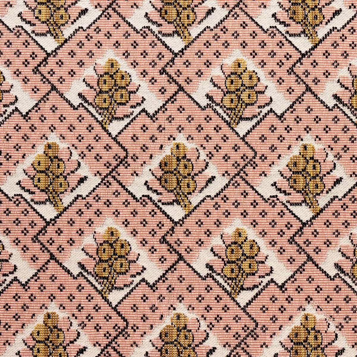 Schumacher 81600 Blair Silk éPinglé Wythe Rose fabric swatch