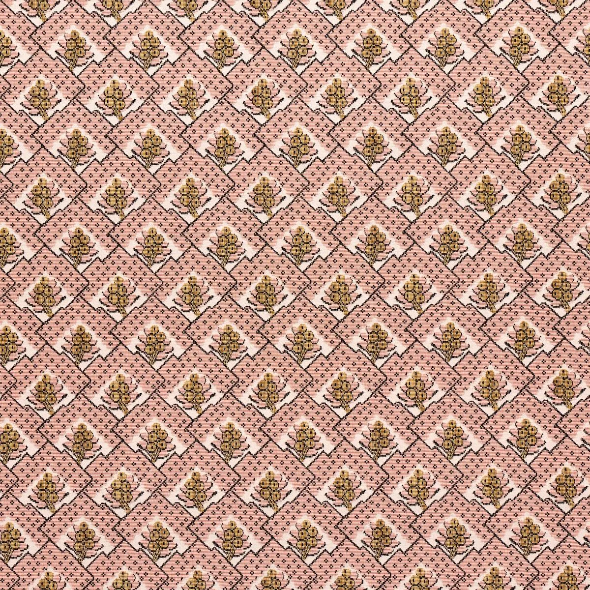 Schumacher 81600 Blair Silk éPinglé Wythe Rose fabric swatch