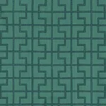 Schumacher 174046 Bleecker Peacock fabric swatch