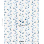 Schumacher 181961 Bleeding Hearts Blue fabric swatch