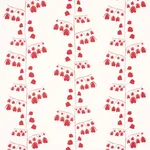Schumacher 181960 Bleeding Hearts Red fabric swatch