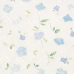 Schumacher 180431 Bloomwind Performance Linen Blue fabric swatch