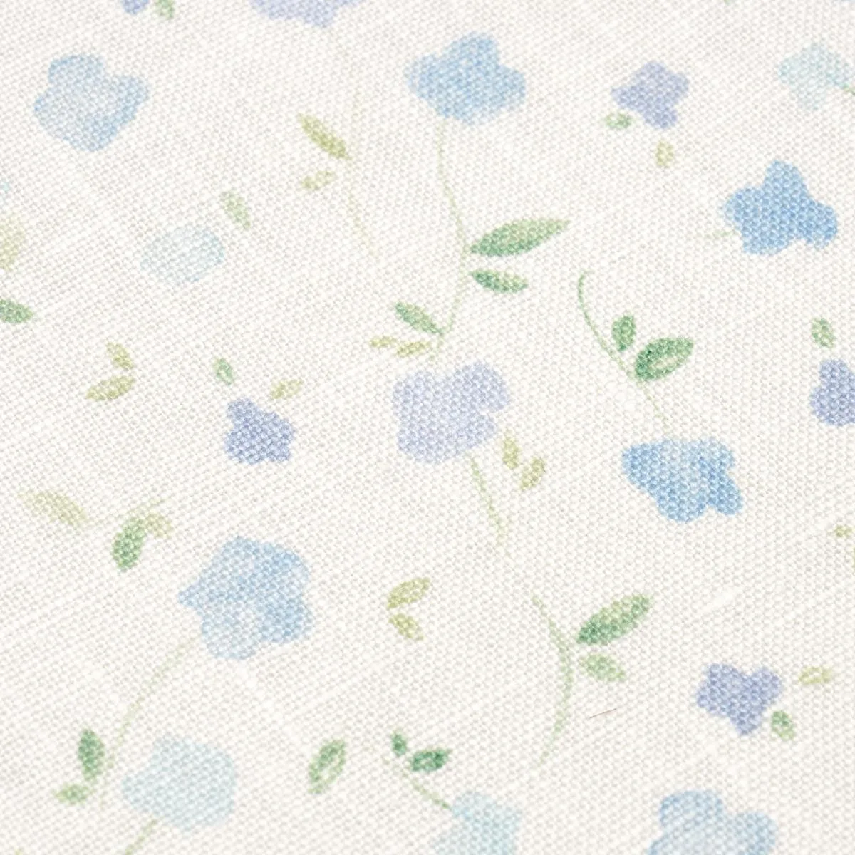 Schumacher 180431 Bloomwind Performance Linen Blue fabric swatch