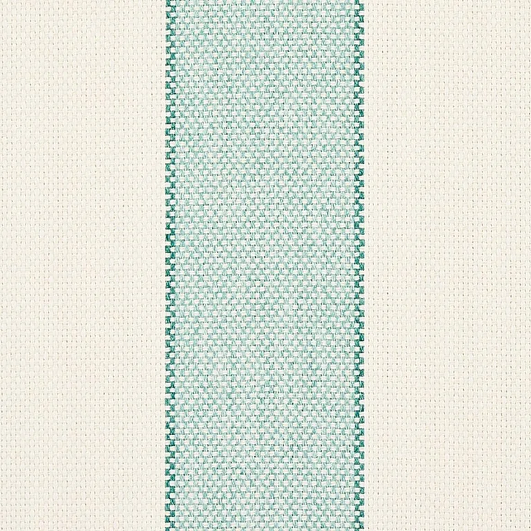 Schumacher 79053 Blumont Stripe Indoor/Outdoor Aqua fabric swatch
