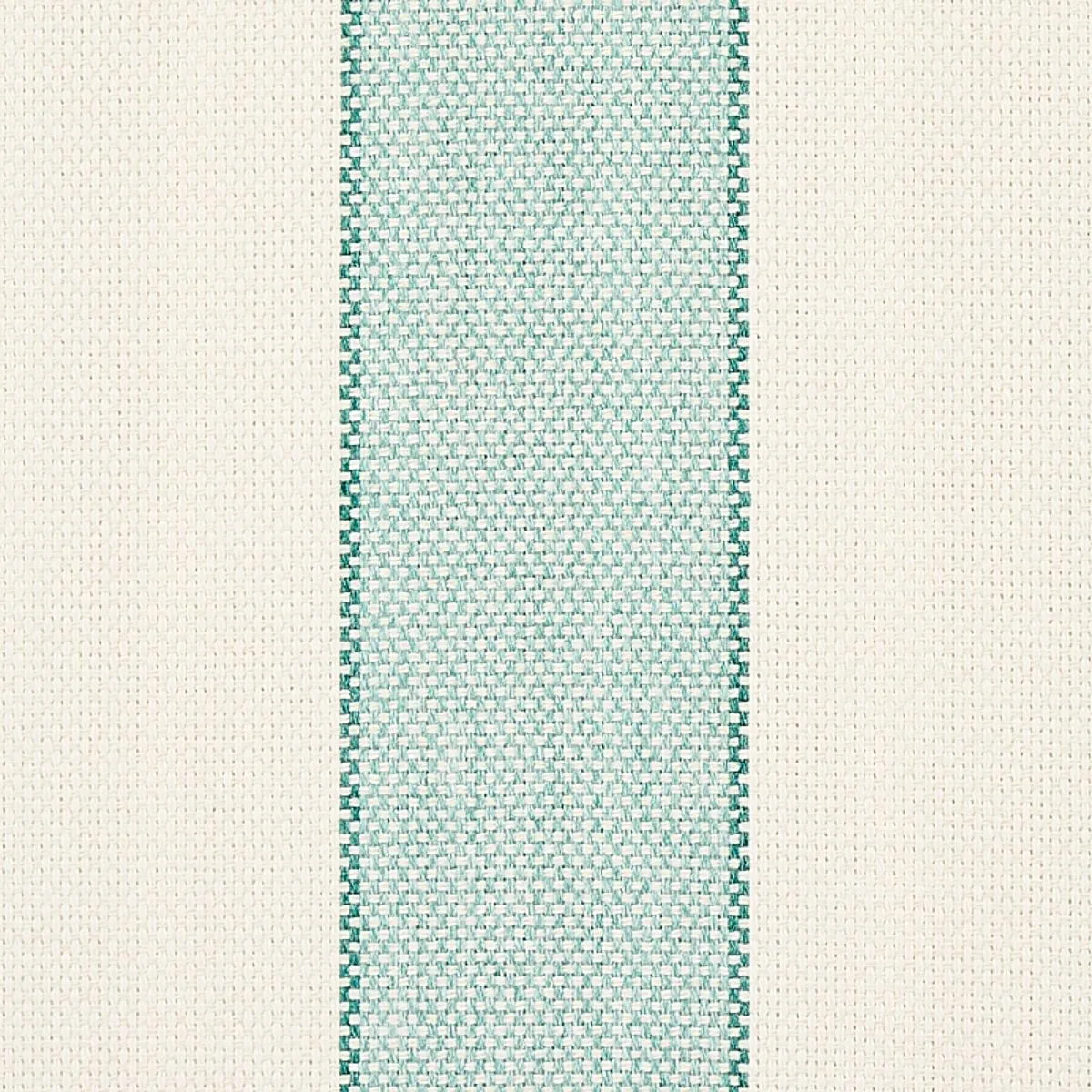 Schumacher 79053 Blumont Stripe Indoor/Outdoor Aqua fabric swatch