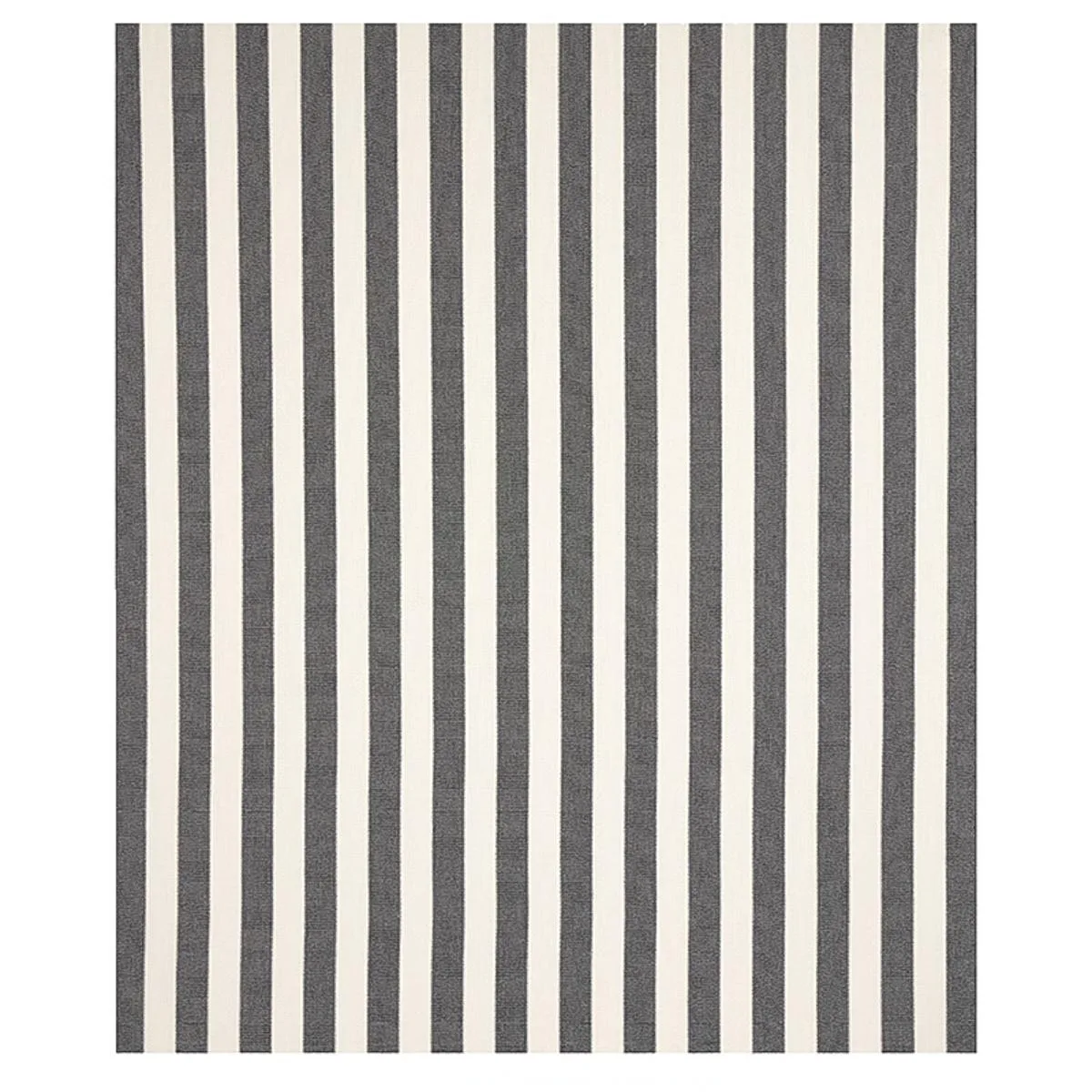 Schumacher 79054 Blumont Stripe Indoor/Outdoor Charcoal fabric swatch