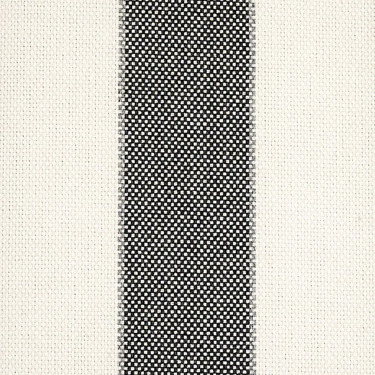 Schumacher 79054 Blumont Stripe Indoor/Outdoor Charcoal fabric swatch