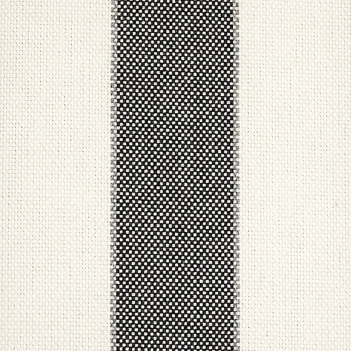 Schumacher 79054 Blumont Stripe Indoor/Outdoor Charcoal fabric swatch
