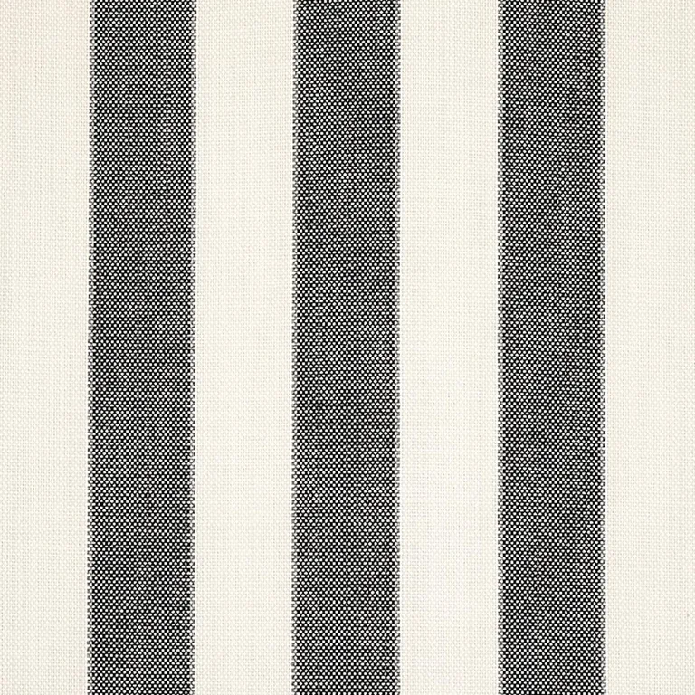 Schumacher 79054 Blumont Stripe Indoor/Outdoor Charcoal fabric swatch
