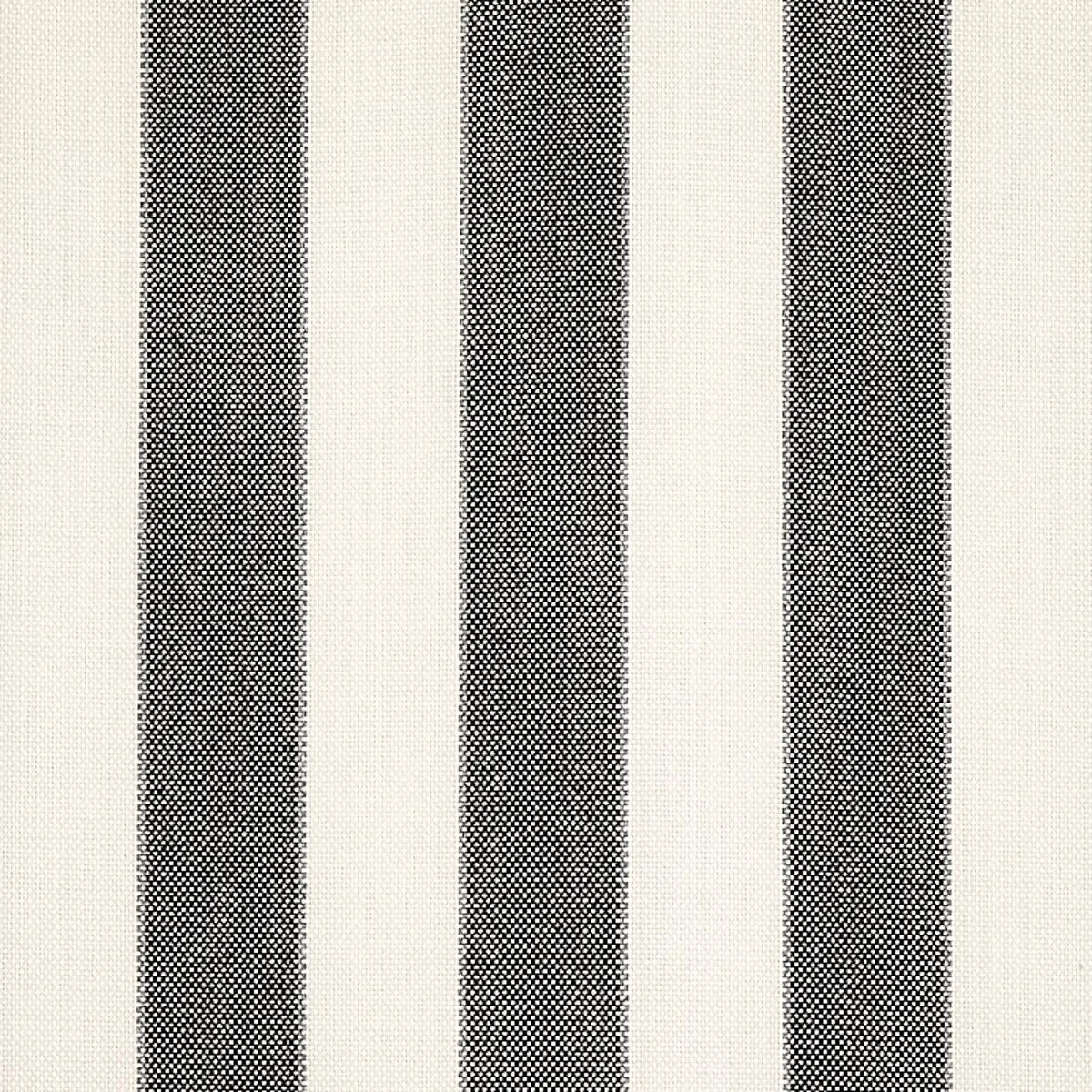 Schumacher 79054 Blumont Stripe Indoor/Outdoor Charcoal fabric swatch