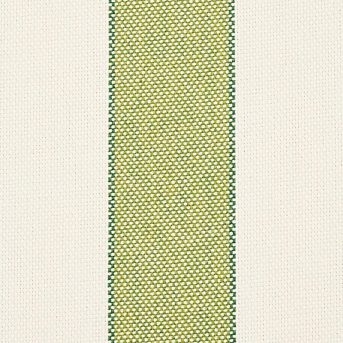 Schumacher 79055 Blumont Stripe Indoor/Outdoor Green fabric swatch