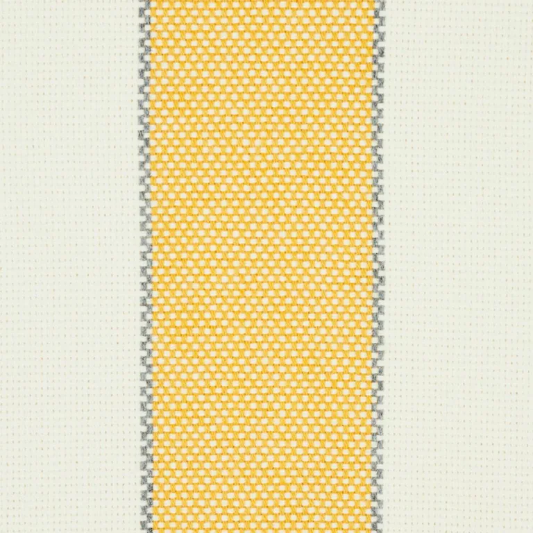 Schumacher 79052 Blumont Stripe Indoor/Outdoor Yellow fabric swatch