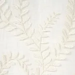 Schumacher 67760 Boboli Embroidered Sheer Ivory fabric swatch
