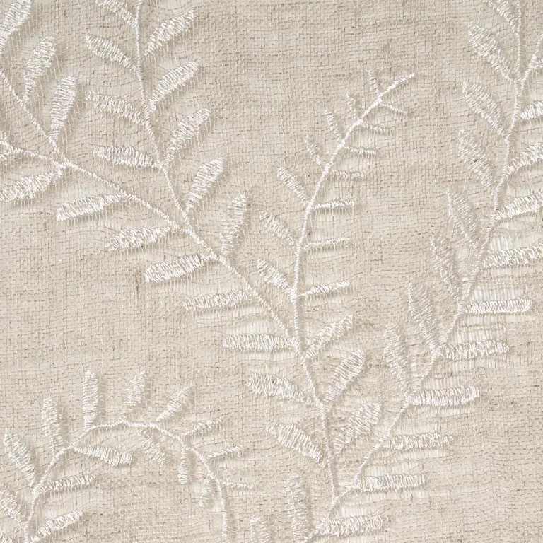Schumacher 67761 Boboli Embroidered Sheer Linen fabric swatch
