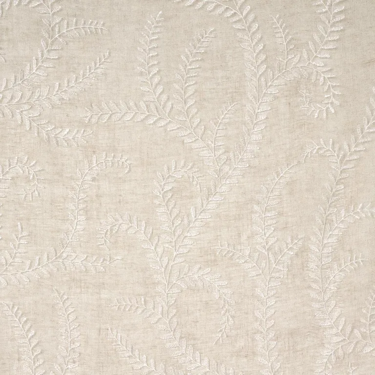Schumacher 67761 Boboli Embroidered Sheer Linen fabric swatch