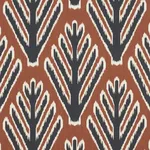Schumacher 178562 Bodhi Tree Brown & Black fabric swatch