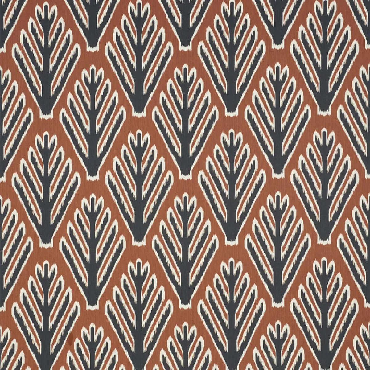 Schumacher 178562 Bodhi Tree Brown & Black fabric swatch