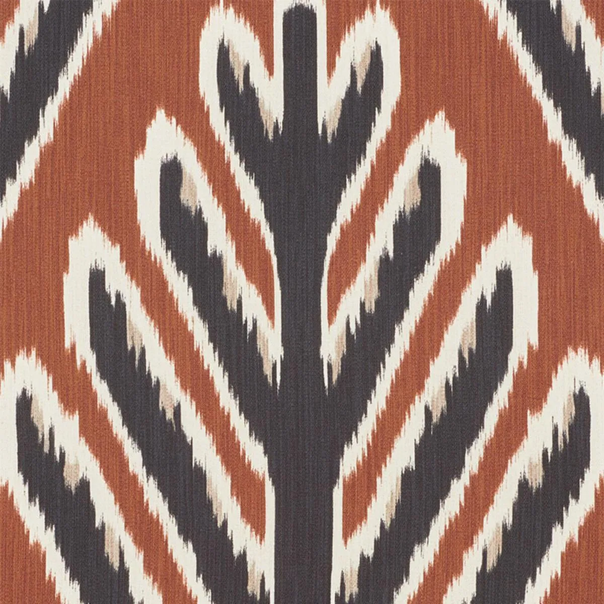 Schumacher 178562 Bodhi Tree Brown & Black fabric swatch
