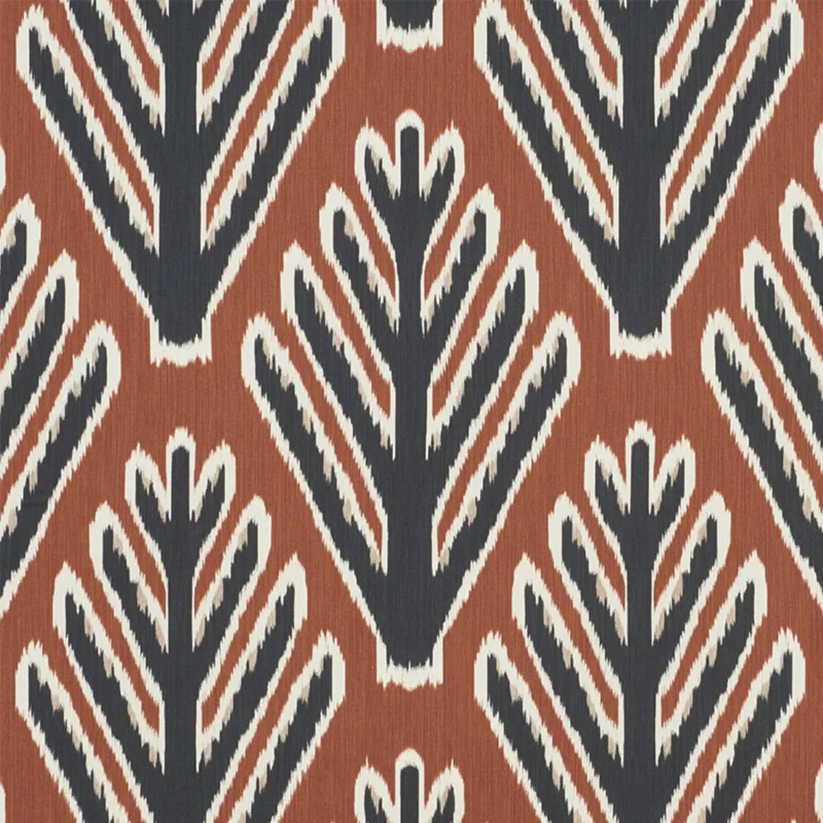 Schumacher 178562 Bodhi Tree Brown & Black fabric swatch