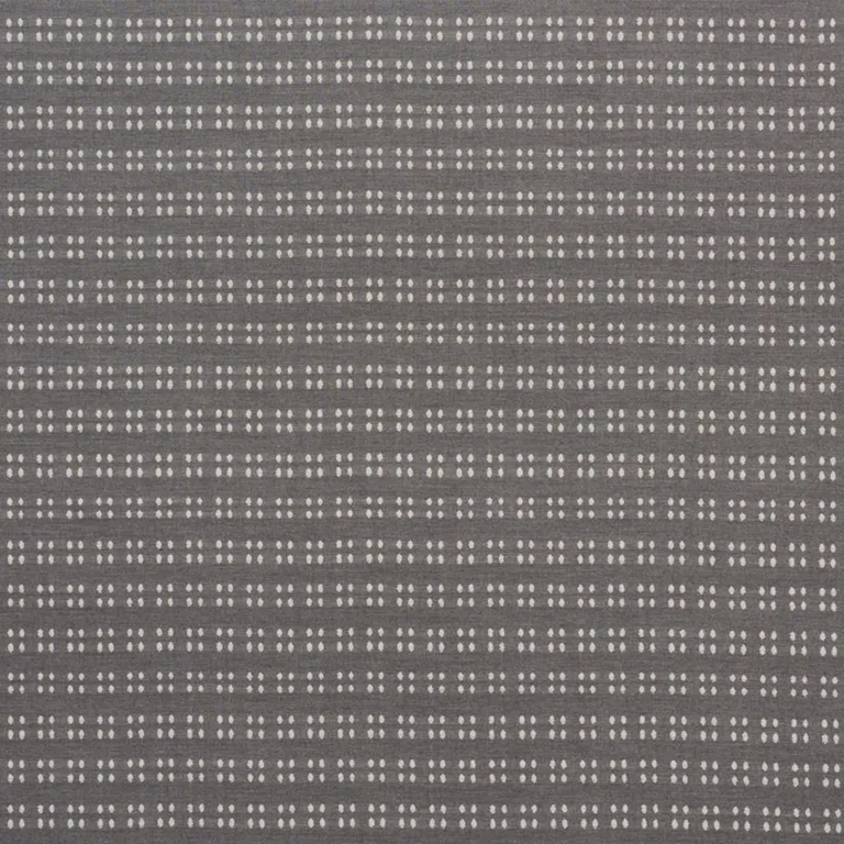 Schumacher 76340 Bolsa Indoor/Outdoor Charcoal fabric swatch