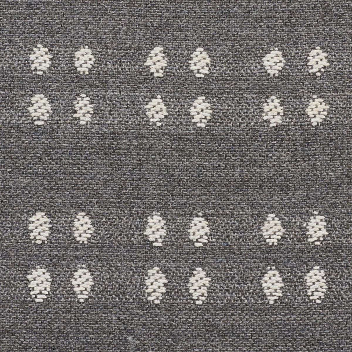 Schumacher 76340 Bolsa Indoor/Outdoor Charcoal fabric swatch