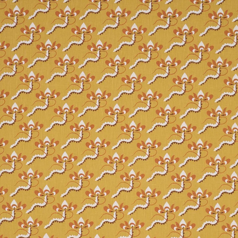 Schumacher 182612 Bombay Rainbow Mimosa fabric swatch
