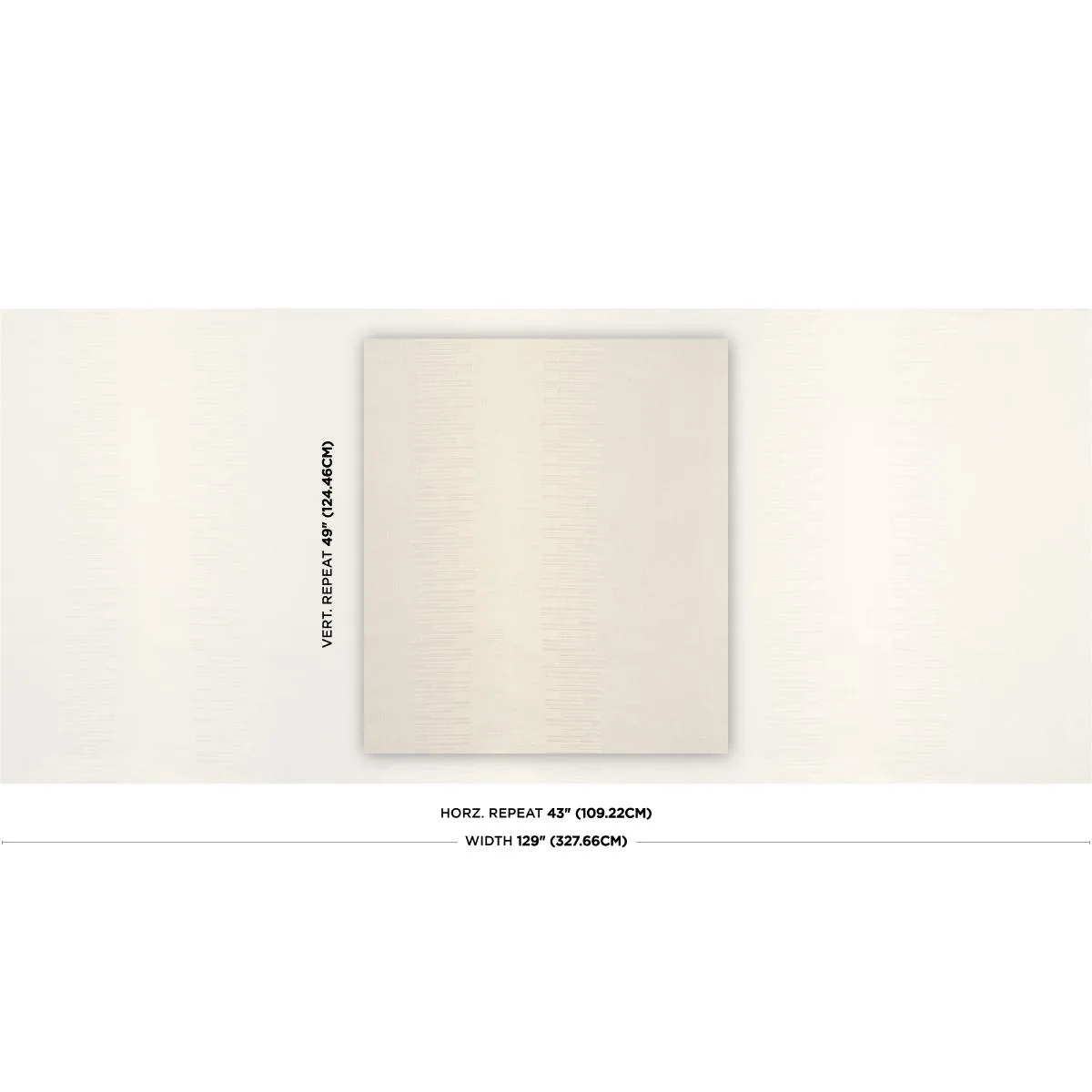 Schumacher 85130 Bonneville Sheer Ivory fabric swatch