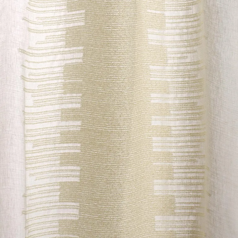 Schumacher 85130 Bonneville Sheer Ivory fabric swatch
