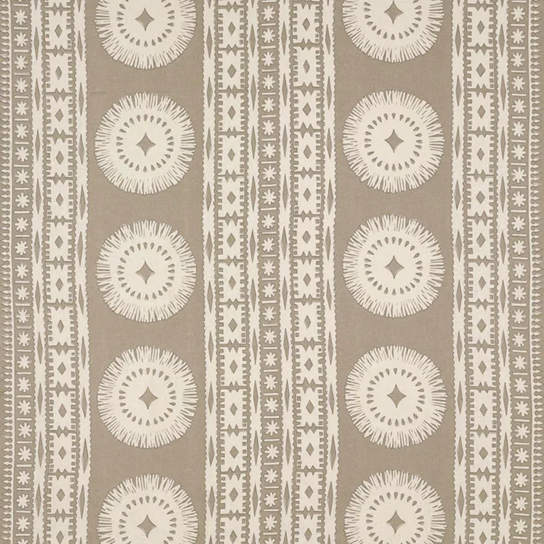 Schumacher 175842 Bora Bora Print Sea Oyster fabric swatch