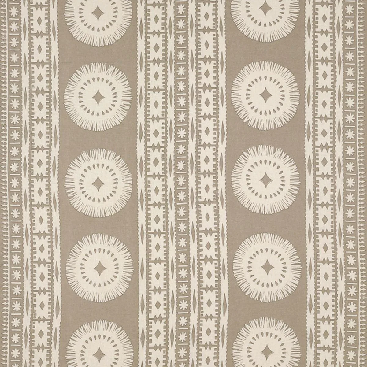 Schumacher 175842 Bora Bora Print Sea Oyster fabric swatch