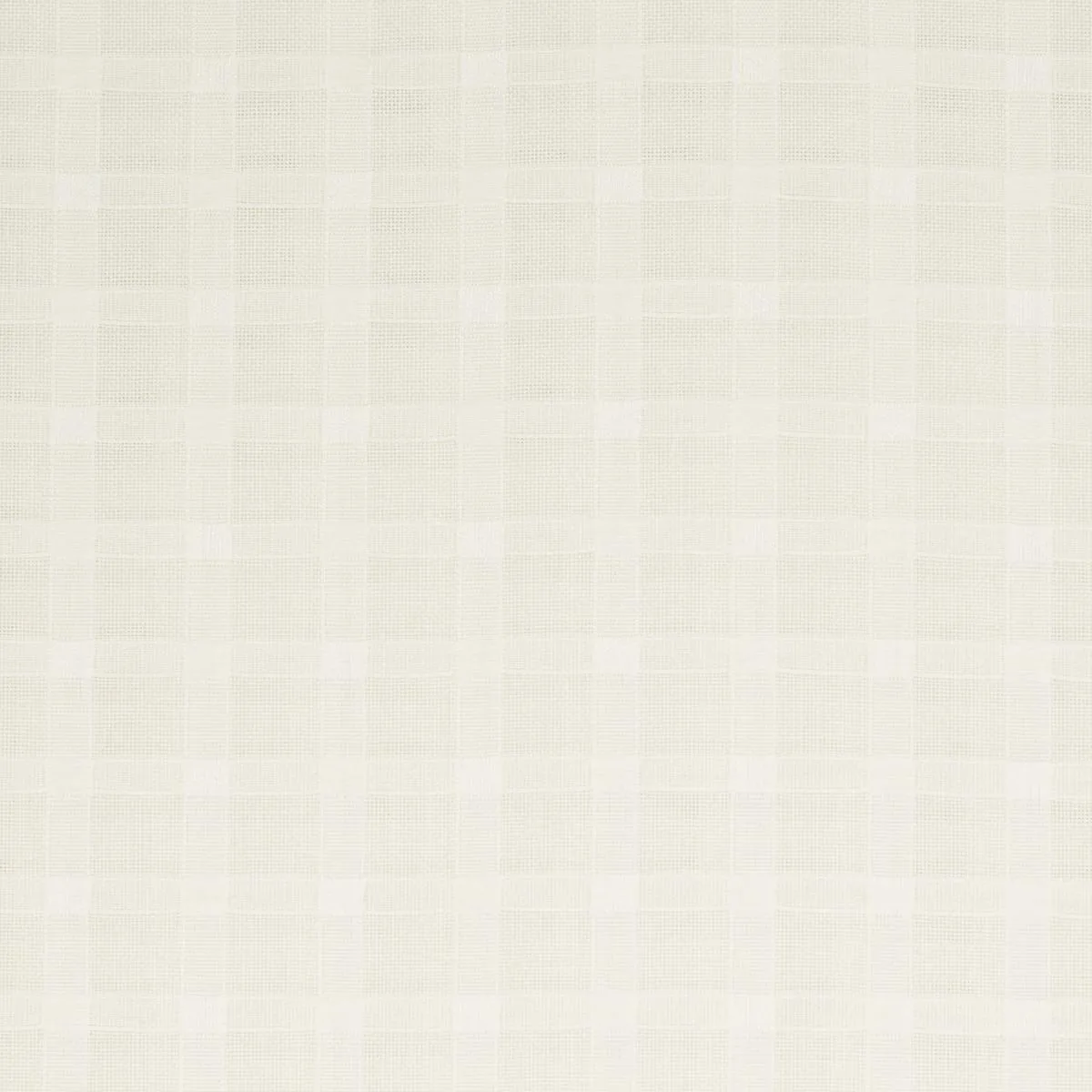 Schumacher 16611 Borealis Check Sheer Champagne fabric swatch