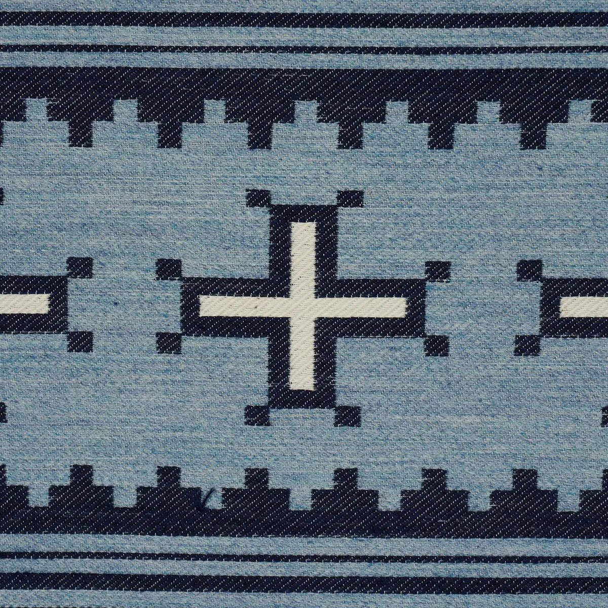 Schumacher 87011 Born For Water Sky fabric swatch